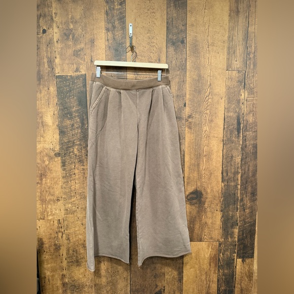 free people movement Pants - Free people movement sweat Wide-Leg Brown Pants medium
